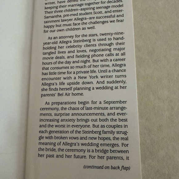 Danielle Steel 'The Wedding' Hardcover Book - White and Gold - Picture 5 of 10